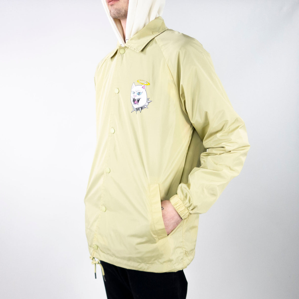 RIPNDIP 3 Heads Coach Jacket - Khaki
