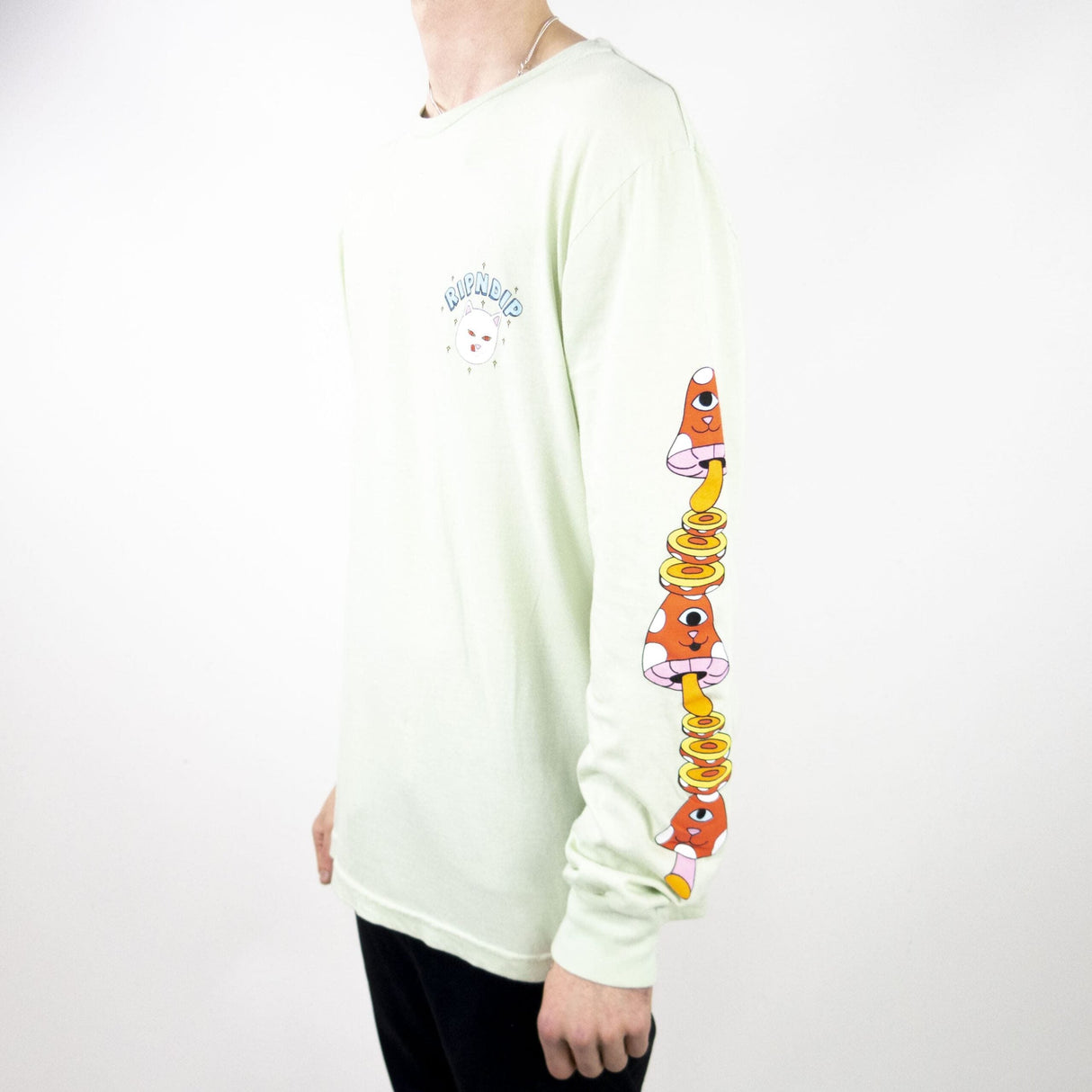 RIPNDIP After Supper Long Sleeve T-Shirt - Sage