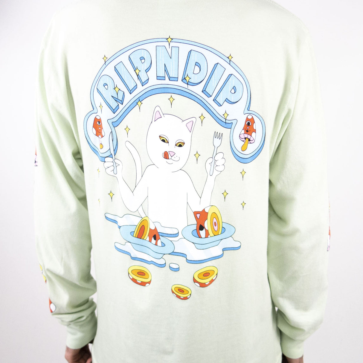 RIPNDIP After Supper Long Sleeve T-Shirt - Sage
