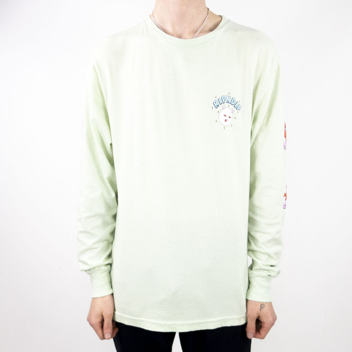RIPNDIP After Supper Long Sleeve T-Shirt - Sage
