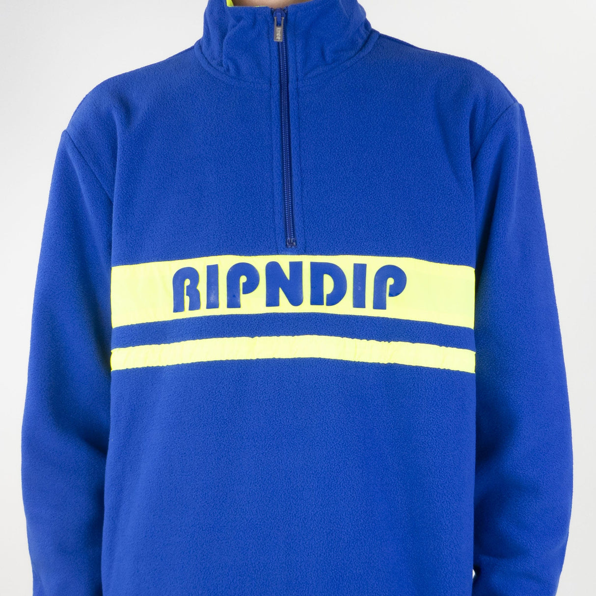 RIPNDIP Baja Half Zip Fleece - Royal/Lime