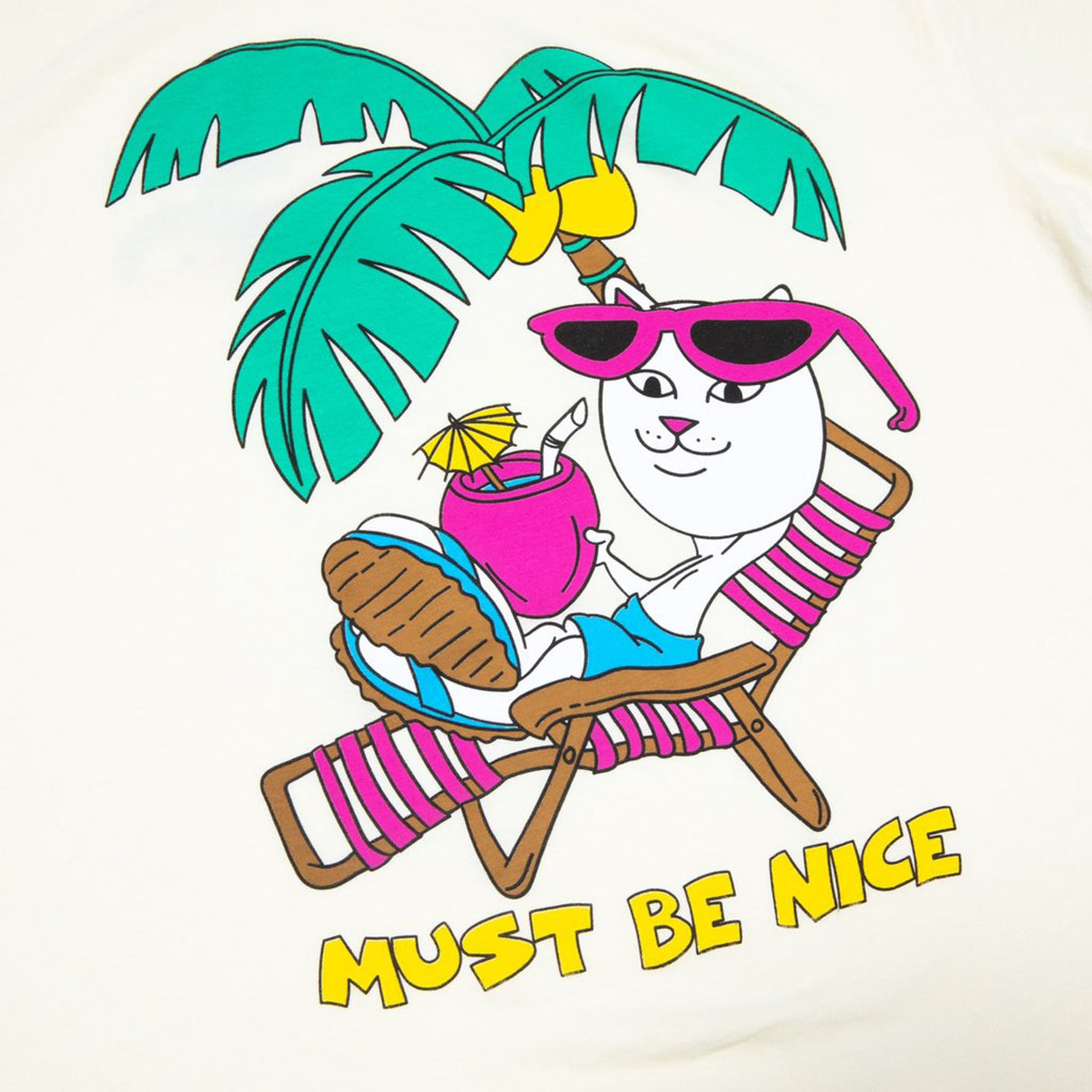 RIPNDIP Big Chillin T-Shirt - Natural