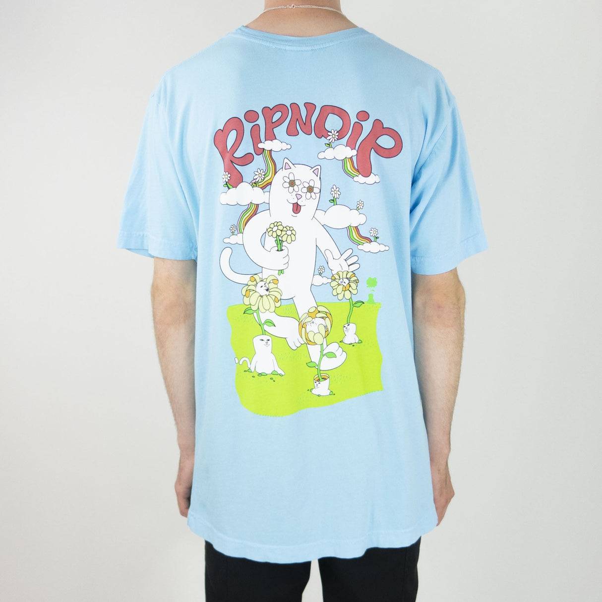 RIPNDIP Flower Power T-Shirt - Baby Blue
