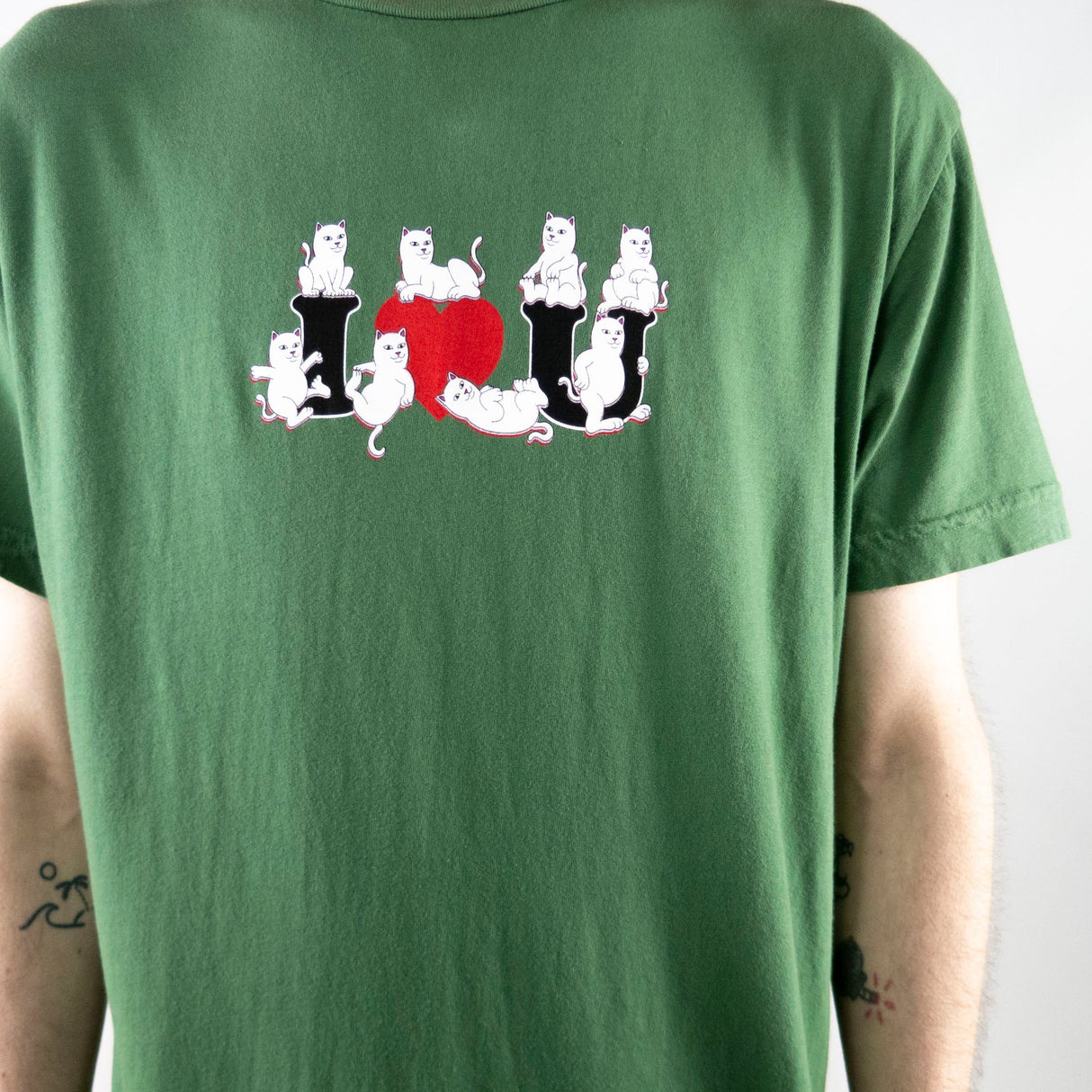 RIPNDIP I <3 U Tee T-Shirt - Olive