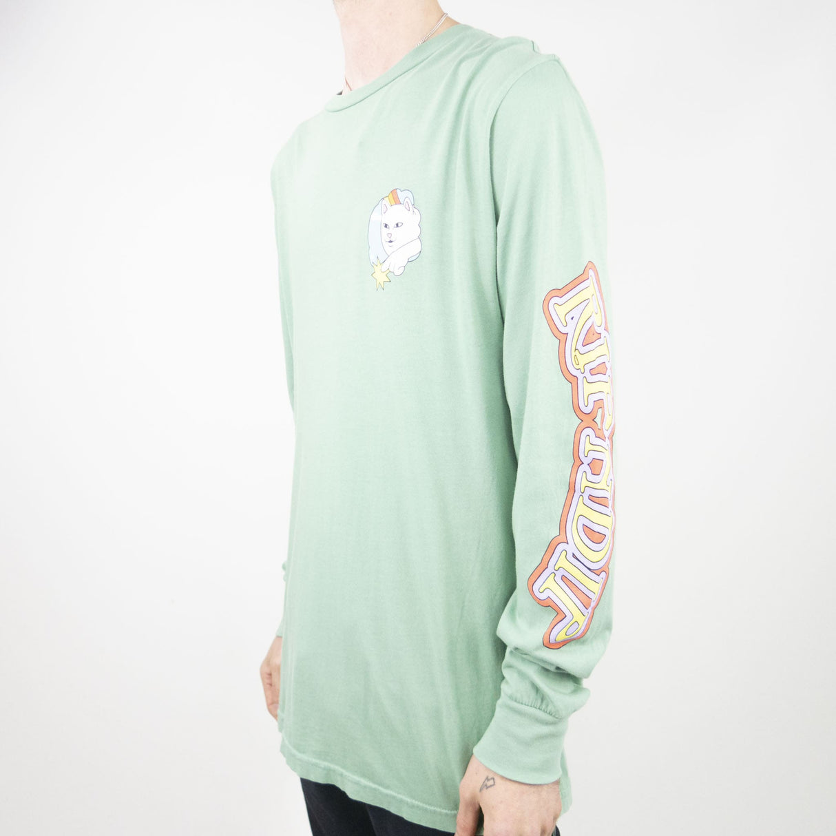 RIPNDIP Must Be Heaven Long Sleeve T-Shirt - Light Pine