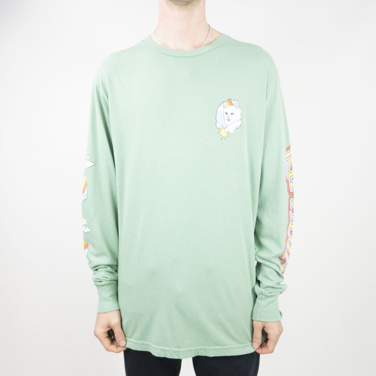 RIPNDIP Must Be Heaven Long Sleeve T-Shirt - Light Pine