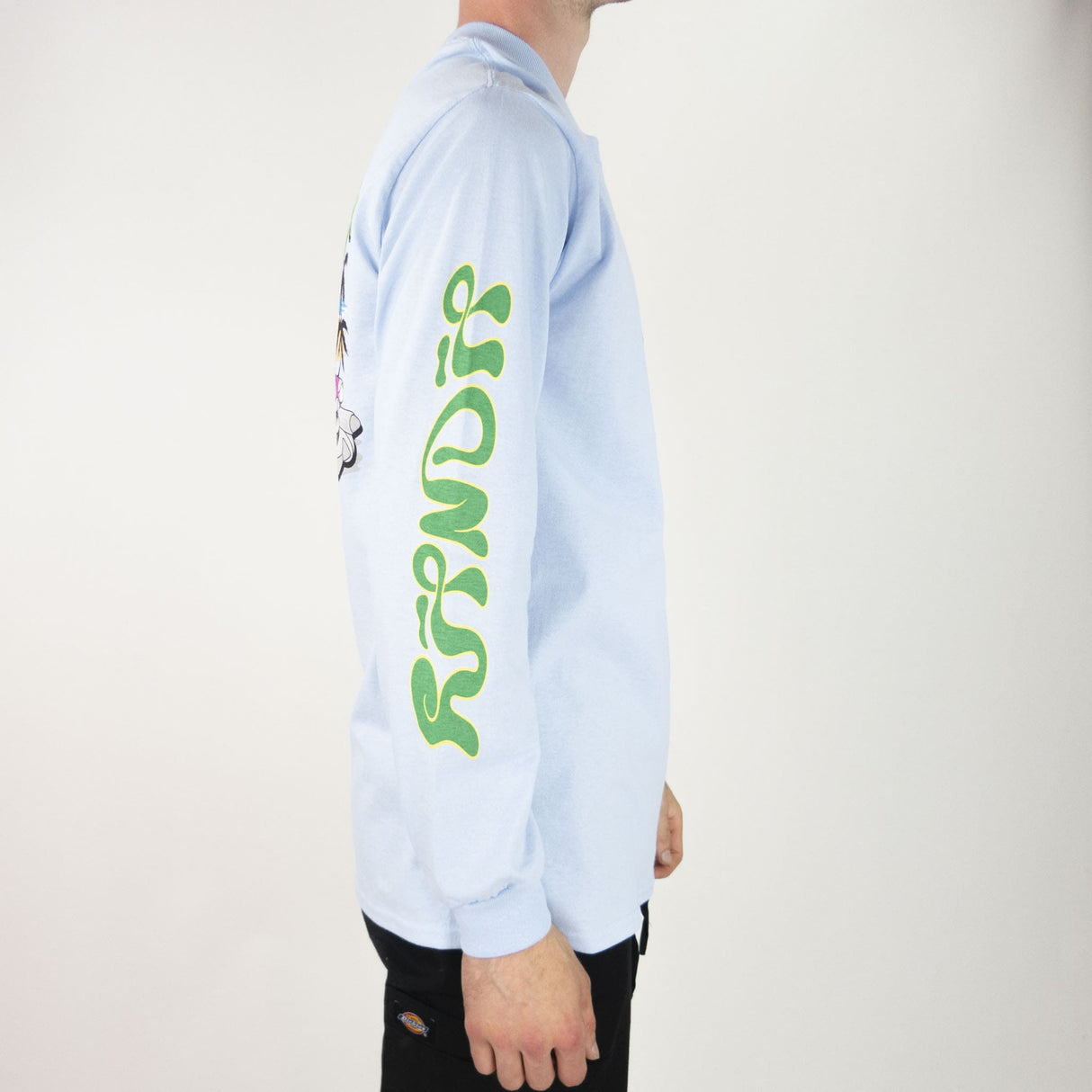 RIPNDIP Nermrider Beach Long Sleeve T-Shirt - Light Blue