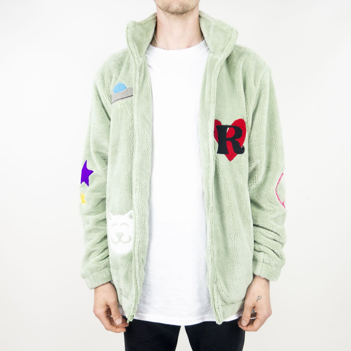 RIPNDIP Play Date Sherpa Jacket - Pistachio