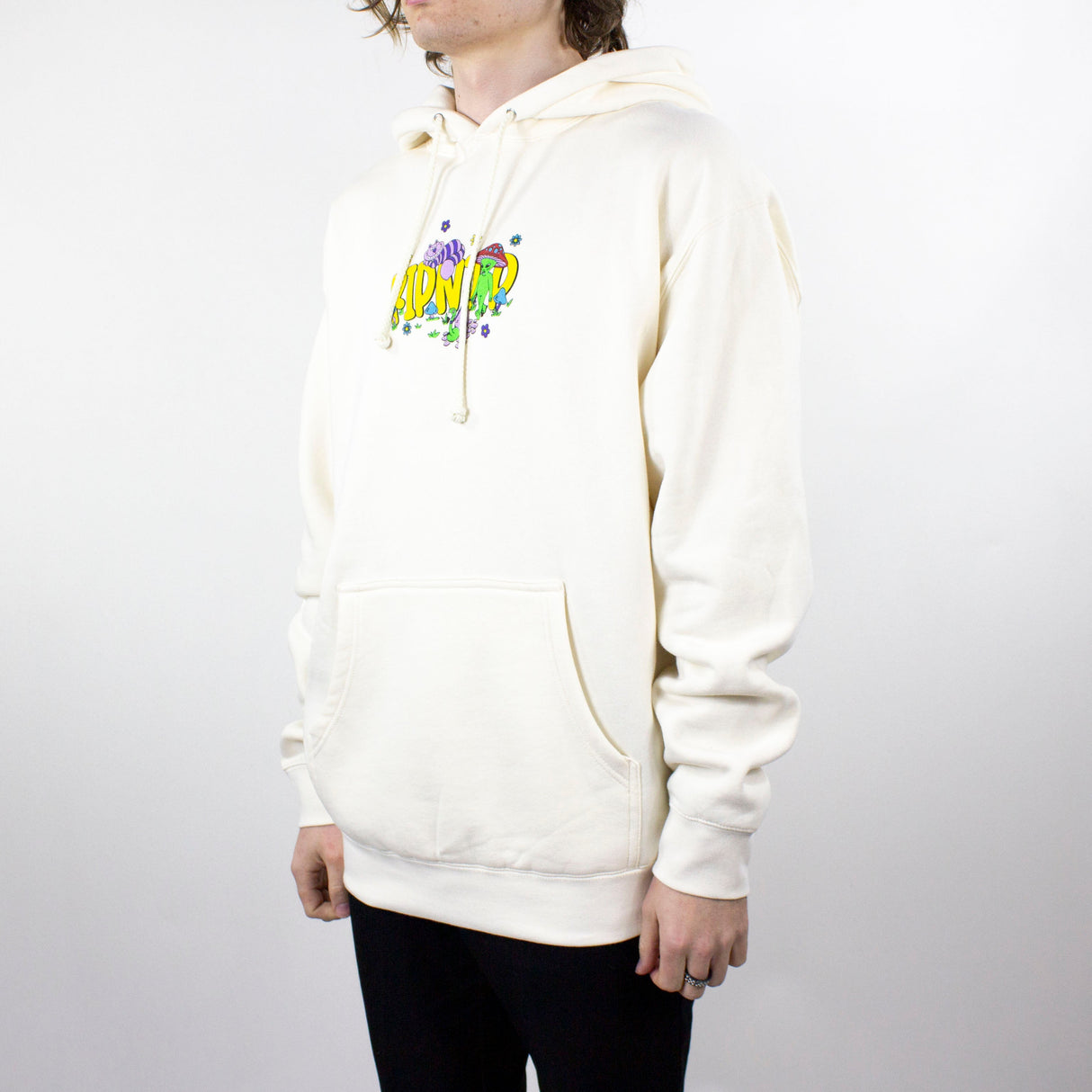 RIPNDIP Rabbit Hole Hoodie - Bone
