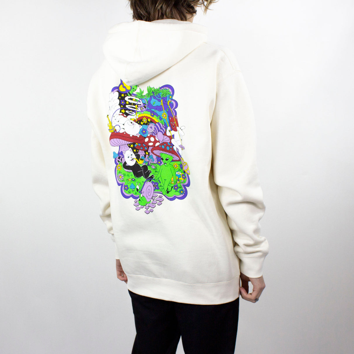 RIPNDIP Rabbit Hole Hoodie - Bone