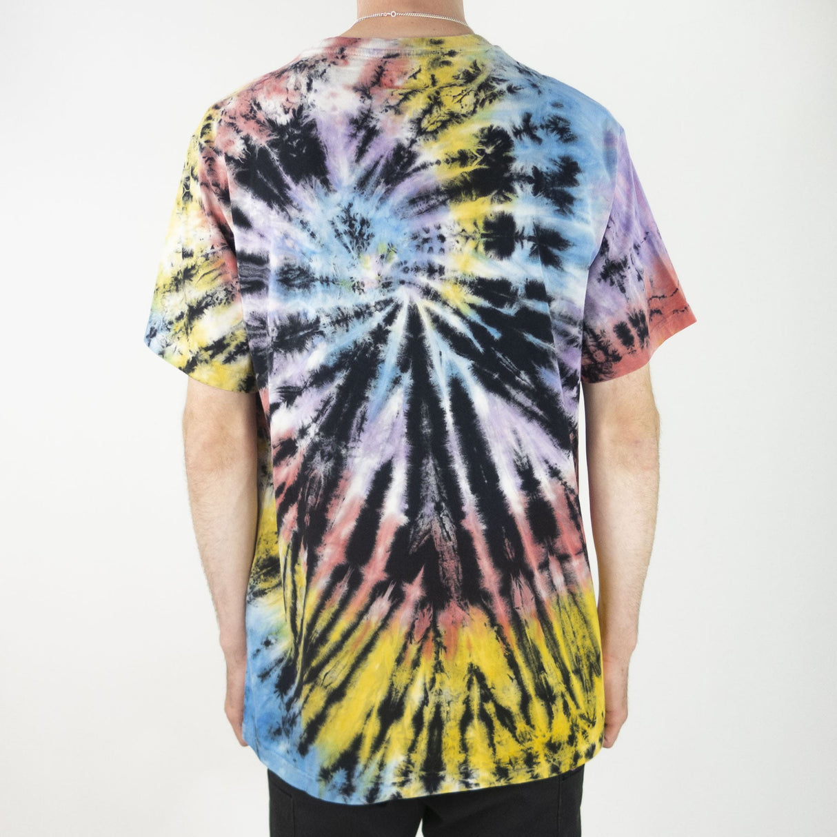 RIPNDIP Rubber Logo T-Shirt - Sunburst Spiral Tie Dye