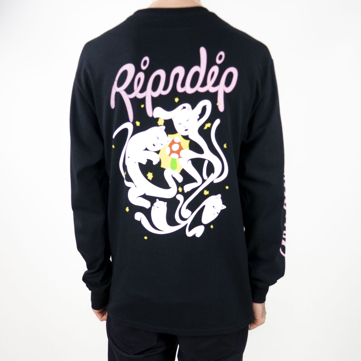 RIPNDIP The Magic Touch Long Sleeve T-Shirt - Black