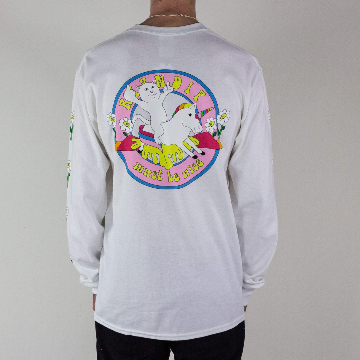 RIPNDIP Unicorn Rider Longsleeve T-Shirt- Natural