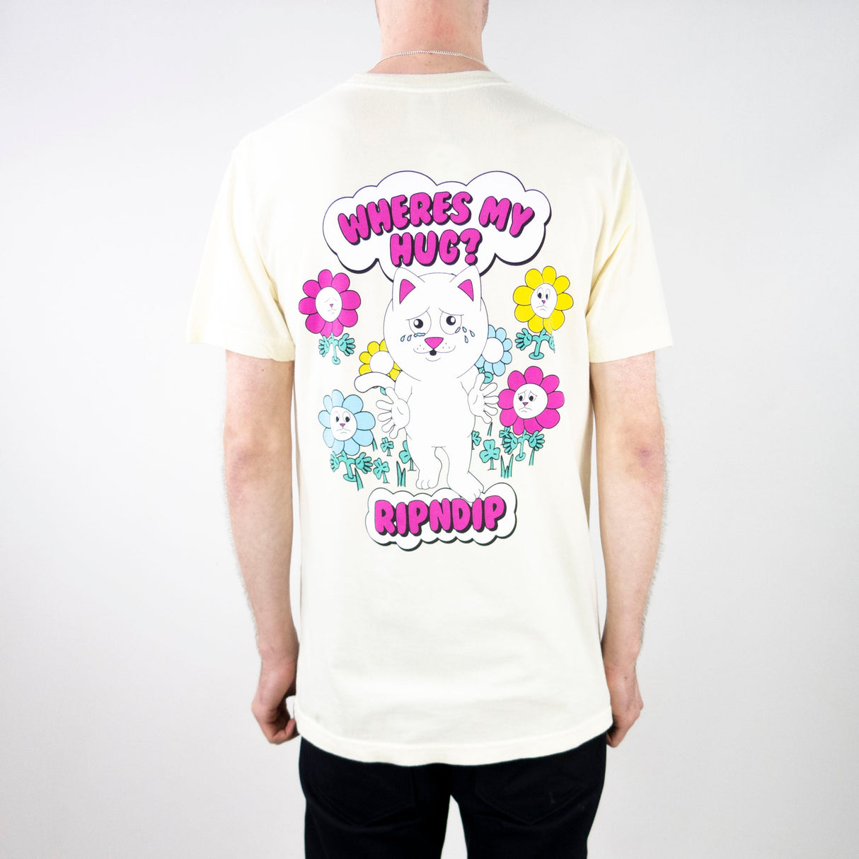 RIPNDIP Where's My Hug T-Shirt - Natural