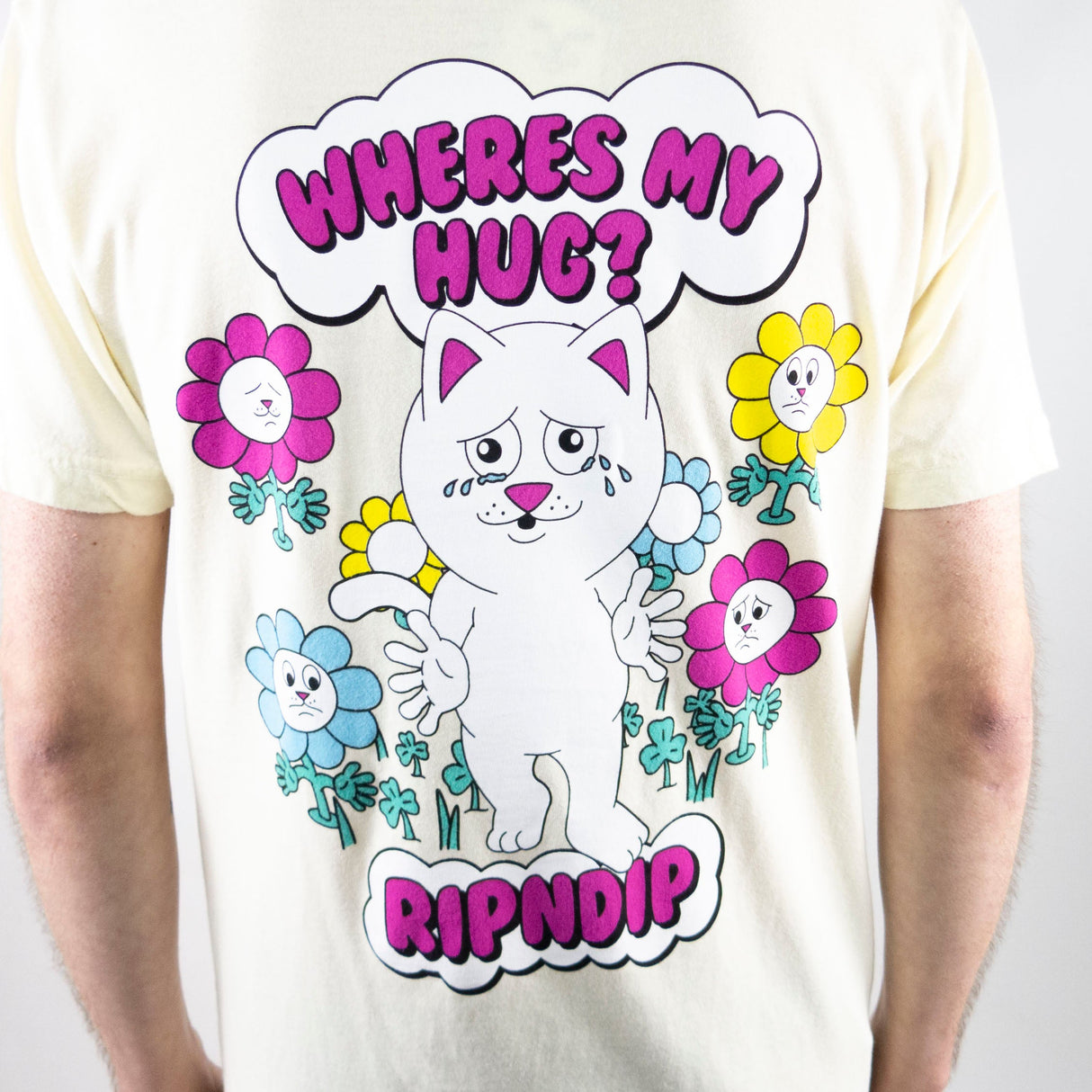 RIPNDIP Where's My Hug T-Shirt - Natural
