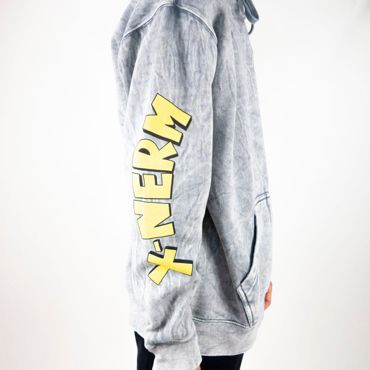 RIPNDIP X-Nerm Hoodie - Charcoal Mineral Wash