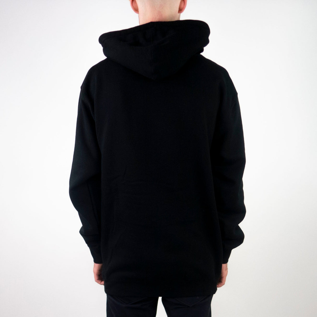 Skateboard Cafe Checkerboard Embroidered Hoodie - Black