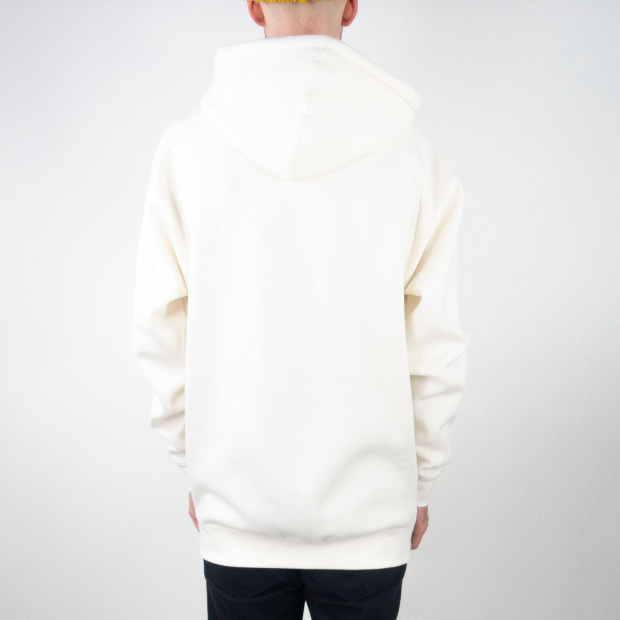 Skateboard Cafe Checkerboard Embroidered Hoodie - Cream