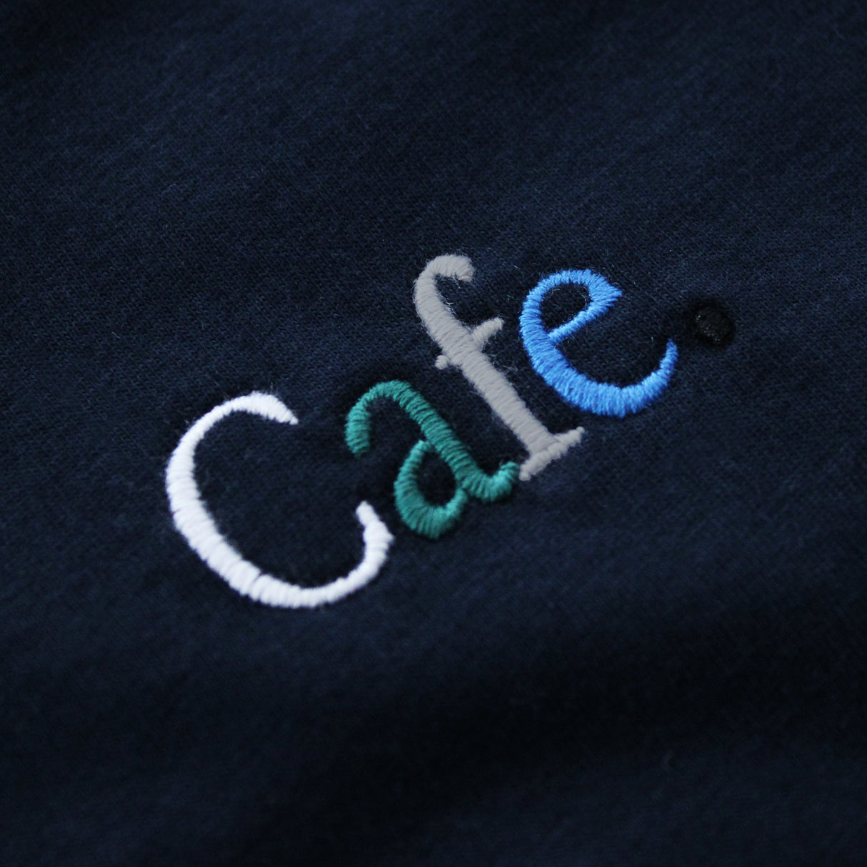 Skateboard Cafe JLH Embroidered Wayne T-Shirt - Navy