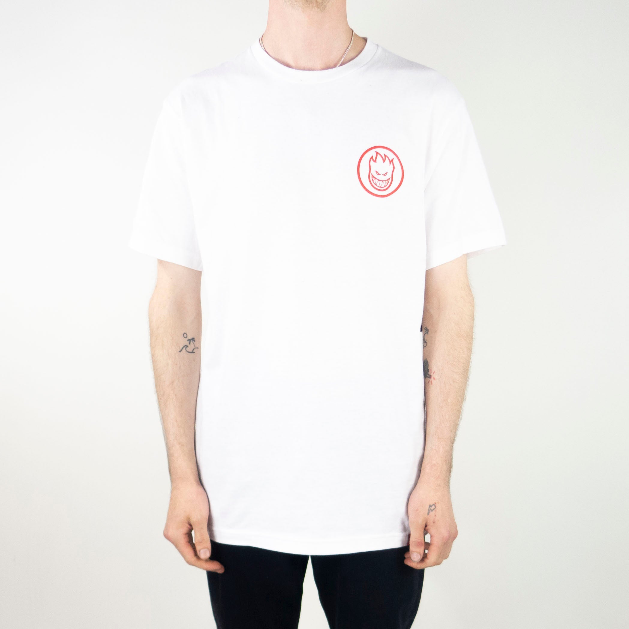 Spitfire Classic Swirl T-Shirt - White / Red exclusive at Remix 