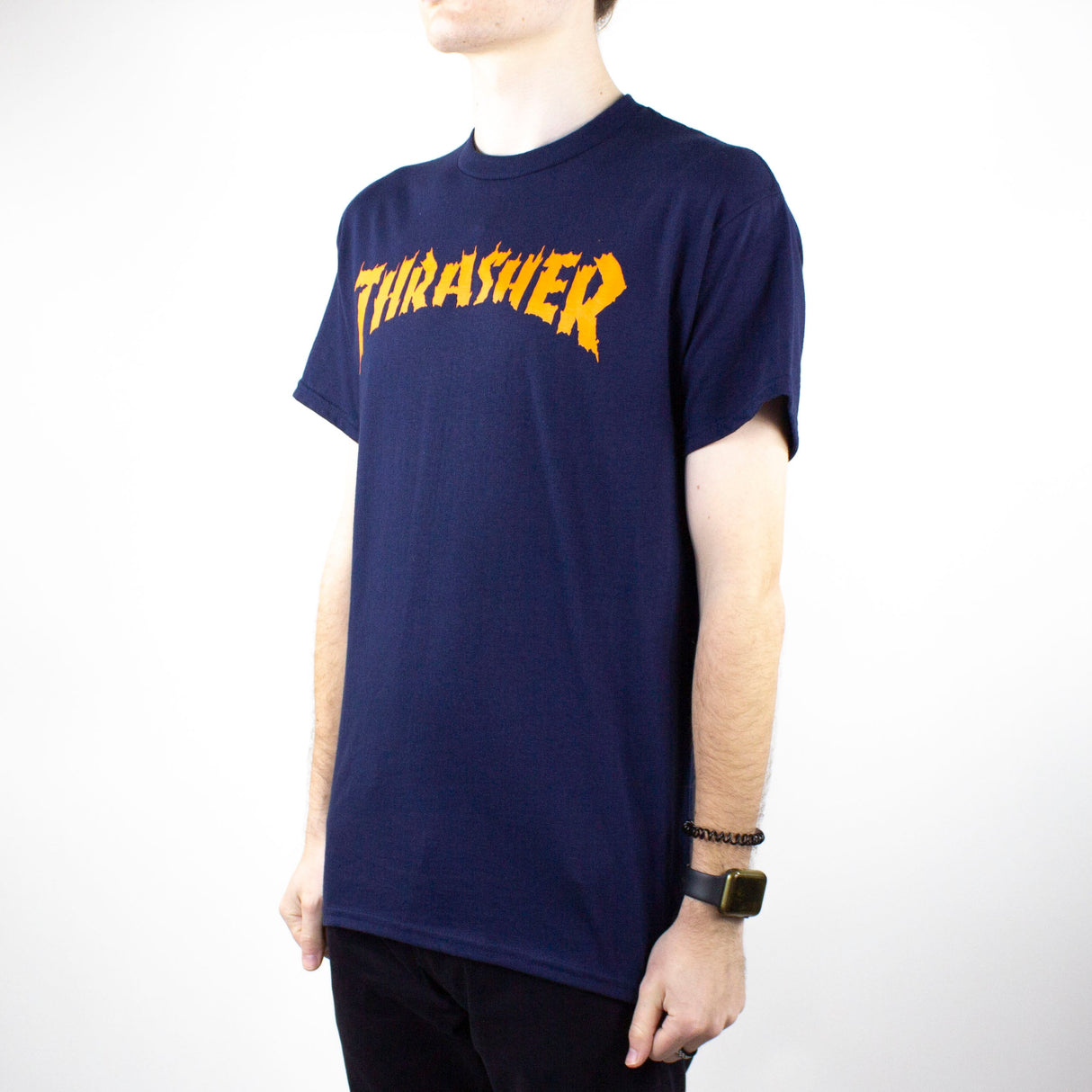 Thrasher Burn It Down T-Shirt - Navy