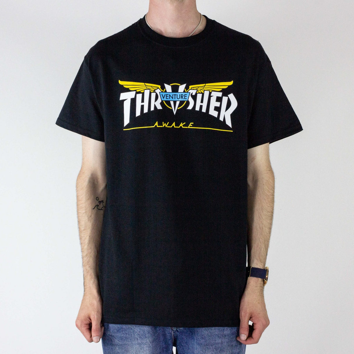Thrasher Venture Collab T-Shirt- Black