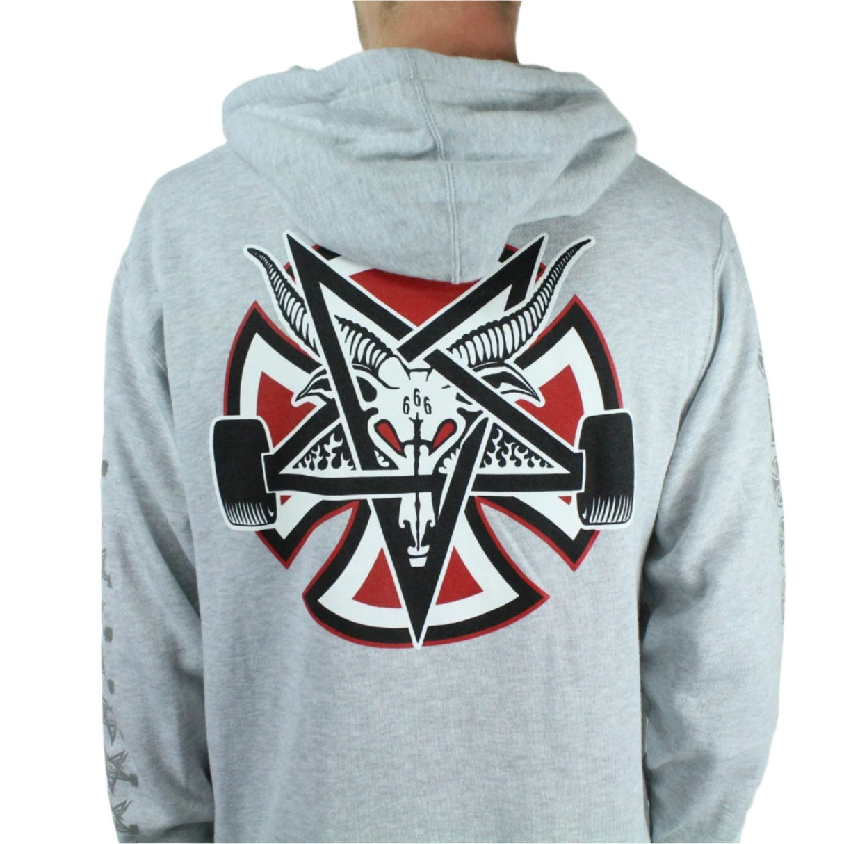 Thrasher x Independent Pullover Hooded Sweatshirt - Grey
