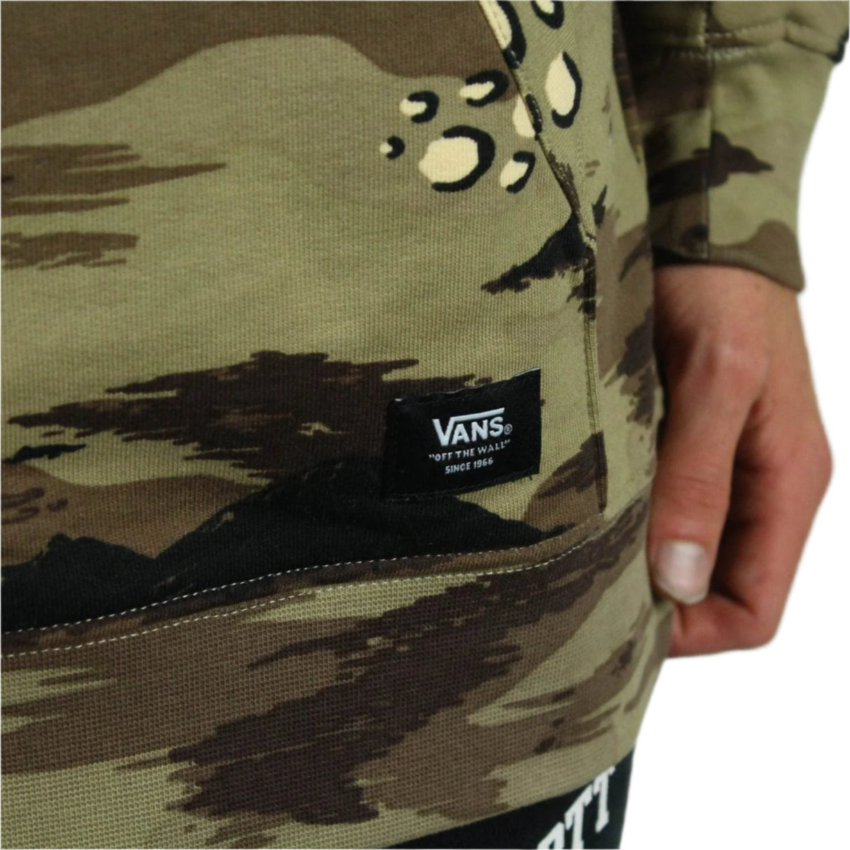 Vans Hunter Pullover Fleece Hooded Sweatshirt - Storm Camo