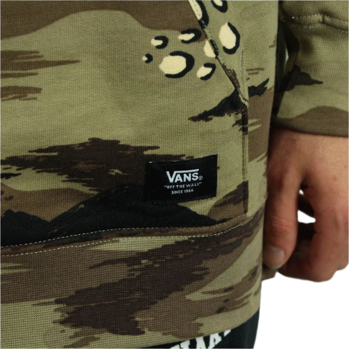 Vans Hunter Pullover Fleece Hooded Sweatshirt - Storm Camo
