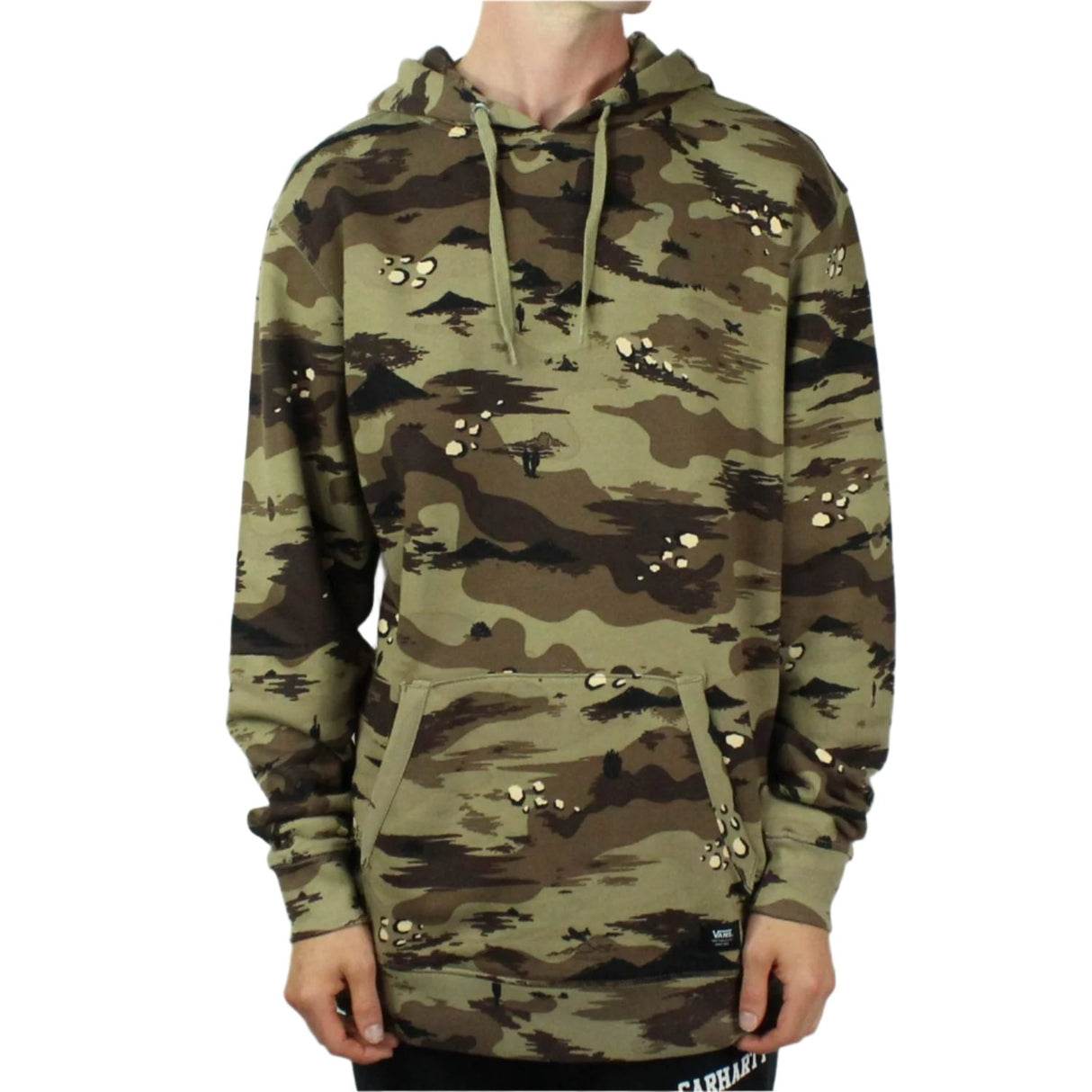 Vans Hunter Pullover Fleece Hooded Sweatshirt - Storm Camo