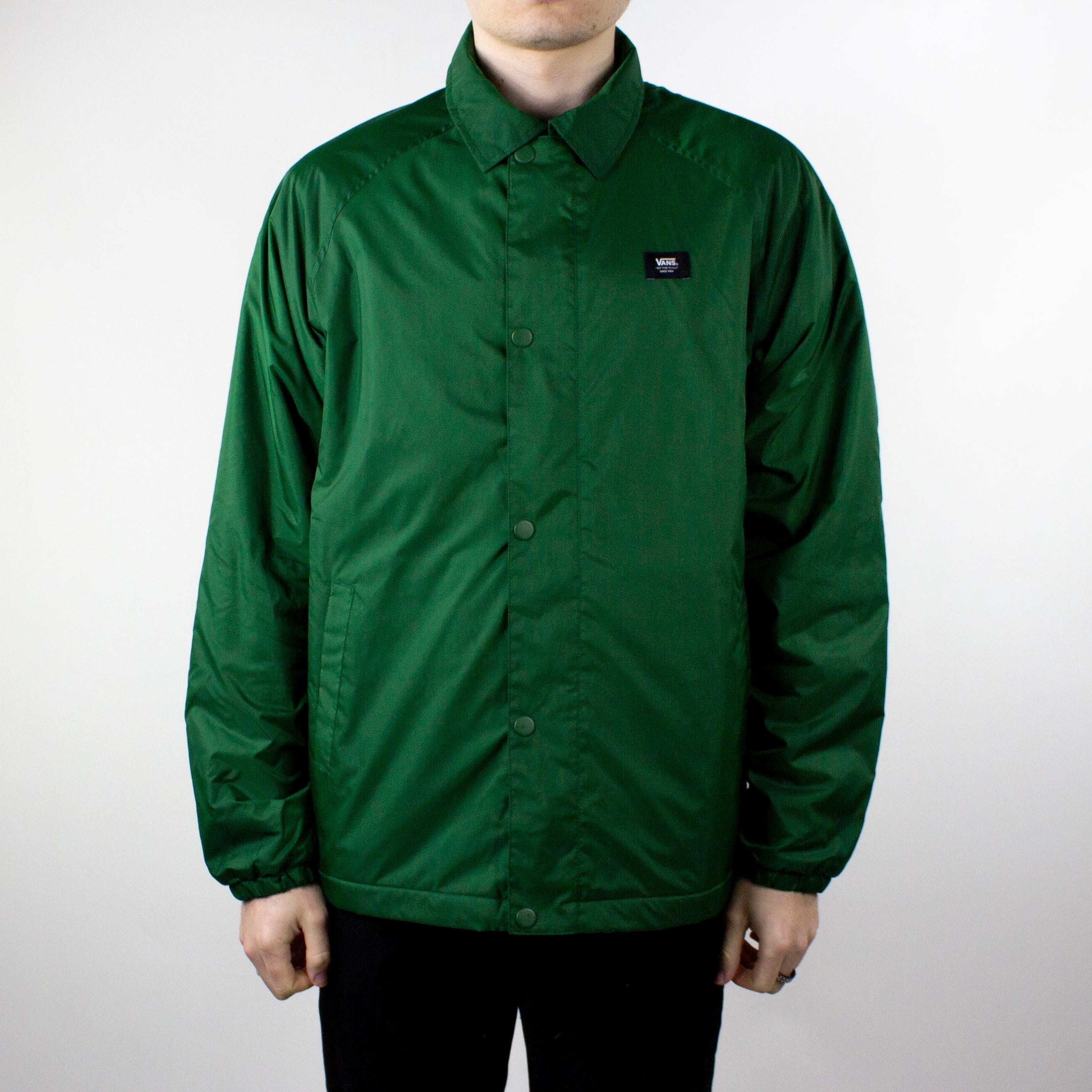 Vans green coach jacket Clearance