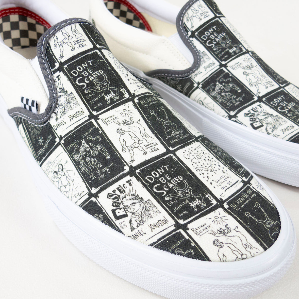 Vans Skate Slip-On x Daniel Johnston Shoes - (Daniel Johnston) Raven