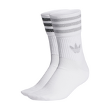 Adidas 2 Pack Mid-Cut Glitter Mid Crew Socks - (Glitter) White / Grey Two / Black
