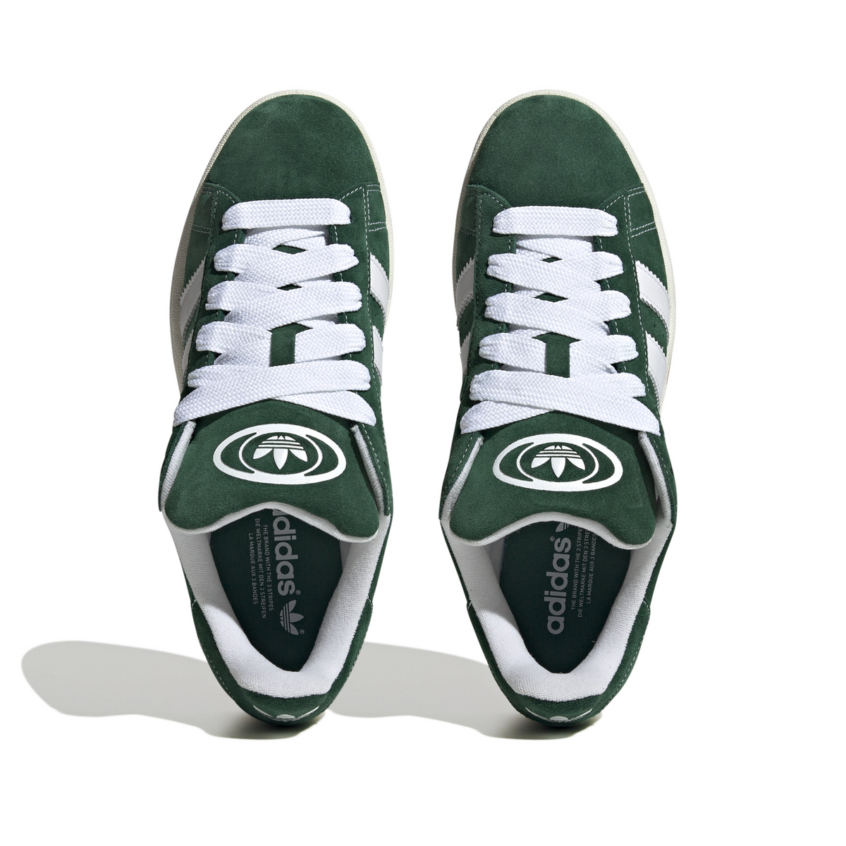 Adidas Campus 00's Shoes - Dark Green / Cloud White / Off White (H03472)