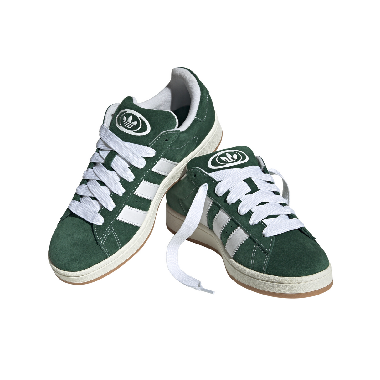 Adidas Campus 00's Shoes - Dark Green / Cloud White / Off White (H03472)