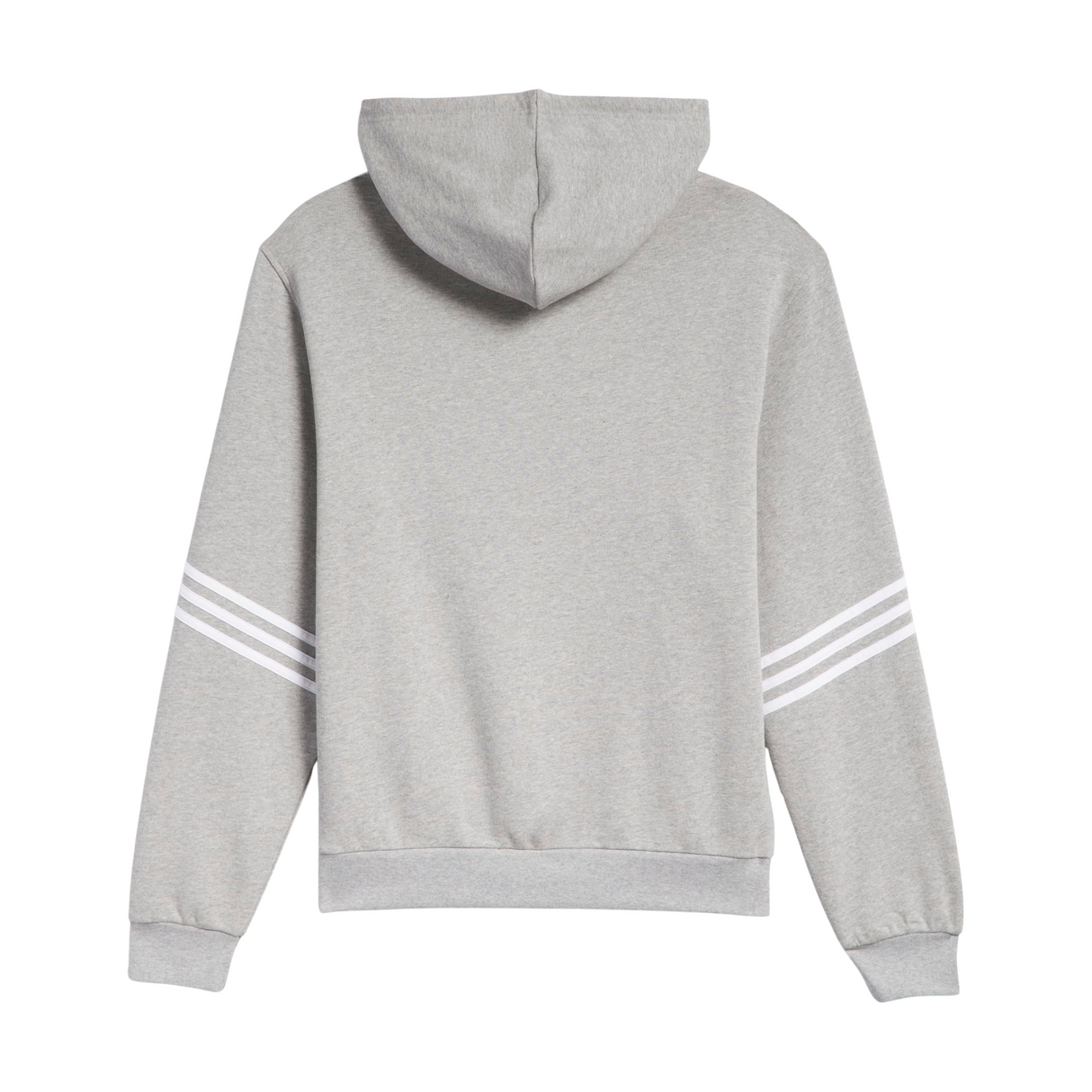 Adidas Classic Hoodie - Medium Grey Heather / White