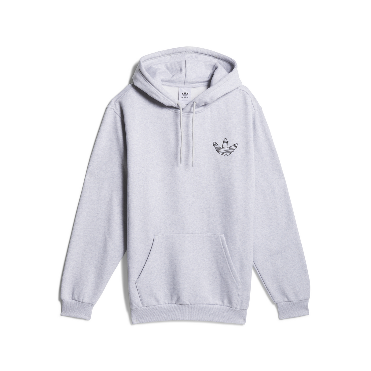 Adidas Henry Jones Graphic Hoodie - Light Grey Heather / Black