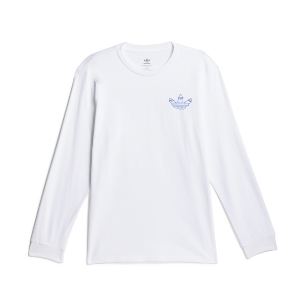 Adidas Henry Jones Graphic Long Sleeve T-Shirt - White