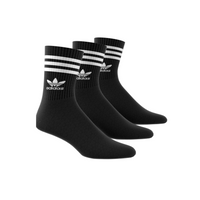Adidas Originals 3 Pack Mid Cut Crew Socks - Black / White