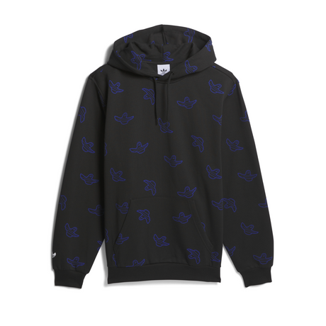 Adidas Shmoofoil Allover Print Hoodie - Black / Royal Blue