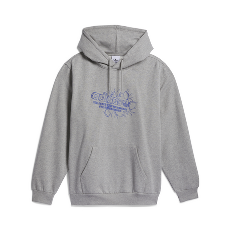 Adidas Skateboarding Breakthrough Hoodie - Grey Heather / Royal Blue