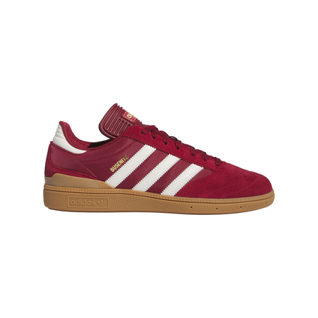 Adidas Skateboarding Busenitz Shoes - Collegiate Burgundy / Chalk White / Gold Metallic