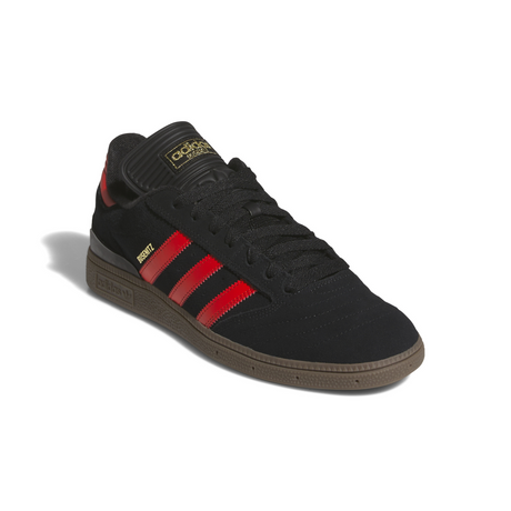 Adidas Skateboarding Busenitz Shoes - Core Black / Bold Orange / Gum (JH8134)