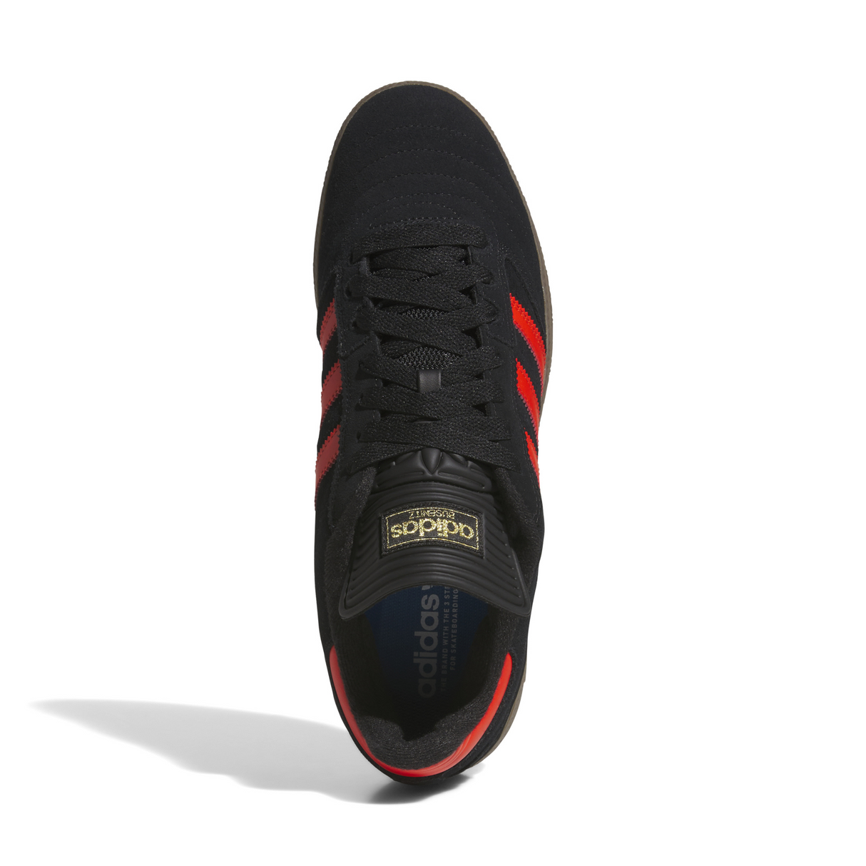 Adidas Skateboarding Busenitz Shoes - Core Black / Bold Orange / Gum (JH8134)