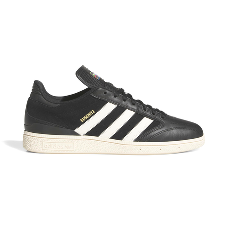 Adidas Skateboarding Busenitz Shoes - Core Black / Chalk White / Gold Metallic (HQ4708)
