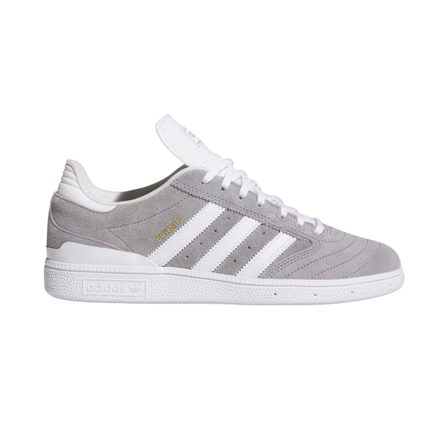 Adidas Skateboarding Busenitz Shoes - Grey Three / Cloud White / Gold Metallic (HQ7533)