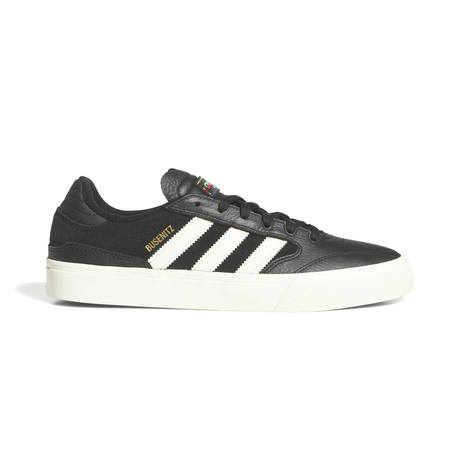Adidas Skateboarding Busenitz Vulc II Shoes - Core Black / Chalk White / Gold Metallic (HQ4711)