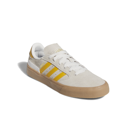 Adidas Skateboarding Busenitz Vulc II Shoes - Crystal White / Preloved Yellow / Gold Metallic