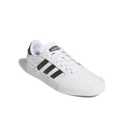 Adidas Skateboarding Busenitz Vulc II Shoes - Footwear White / Aurora Coffee / Gold Metallic (KJ3476)