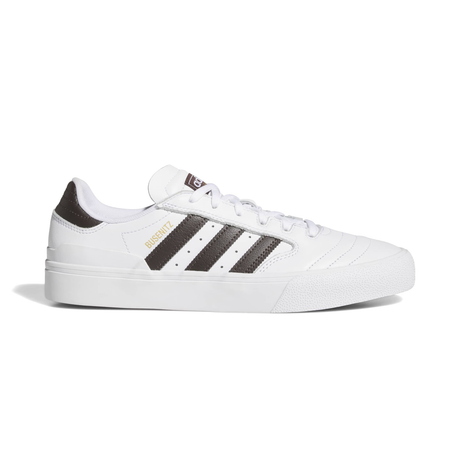 Adidas Skateboarding Busenitz Vulc II Shoes - Footwear White / Aurora Coffee / Gold Metallic (KJ3476)